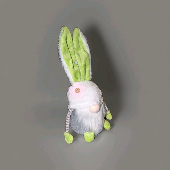 Funoasis Gnomes Green Bunny 13 inches Easter Theme Decor Cute Pastels - Picture 2 of 3